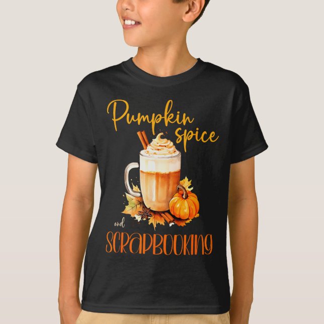 Camiseta Pumpkin Sce &amp; Scrapbooking _ Cute Autumn Rusti (Frente)