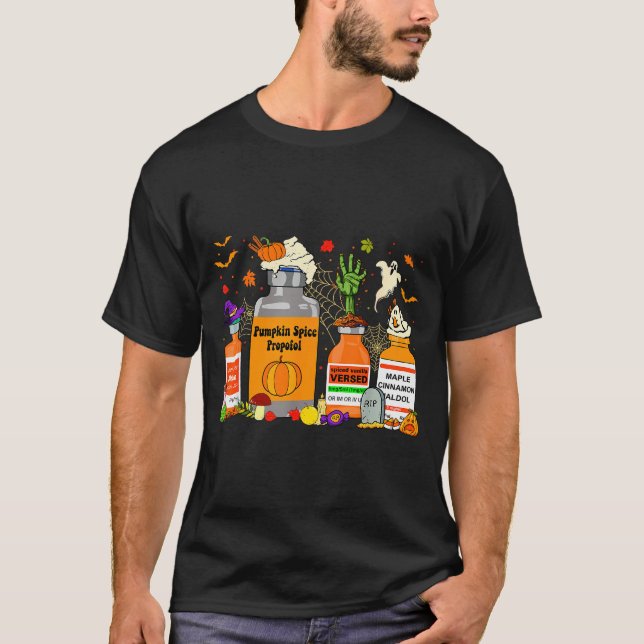 Camiseta Pumpkin Sce Profol Ativan Versed Haldol Halloween  (Frente)