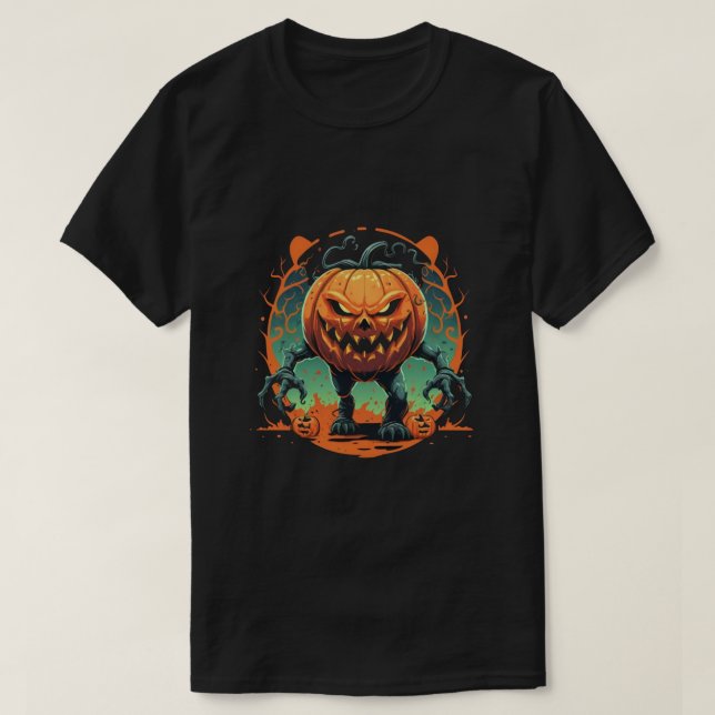 Camiseta Pumpkin Sinister (Frente do Design)