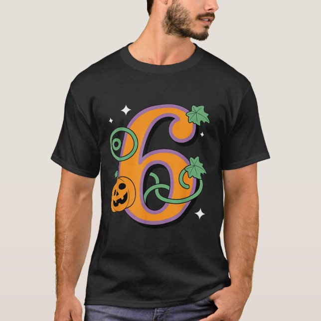 Camiseta Pumpkin Six Seven 67 Matching 6 Halloween Couple  (Frente)