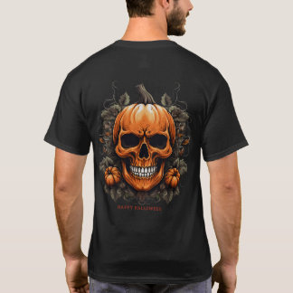 Camiseta Pumpkin Skull Halloween