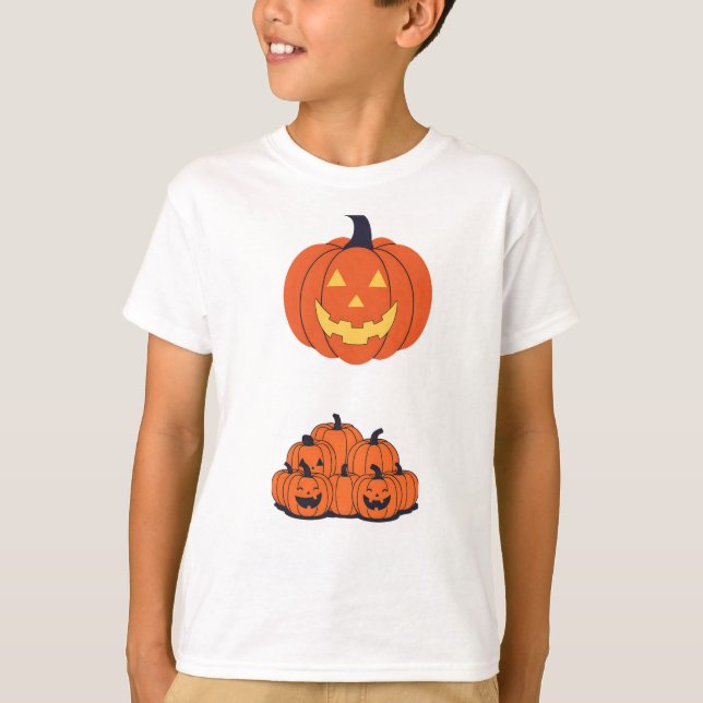 Camiseta Pumpkin smiling spooky (Frente)