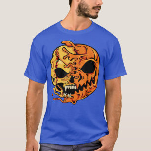 Camiseta Pumpkin Softball Preguiçoso Halloween Costume Scar