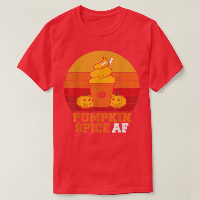 Camiseta Pumpkin Spice Af Funny Men Husband Apparel Hallowe (Frente do Design)