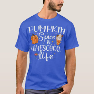 Camiseta Pumpkin Spice and Homeschool Life outono Back to H