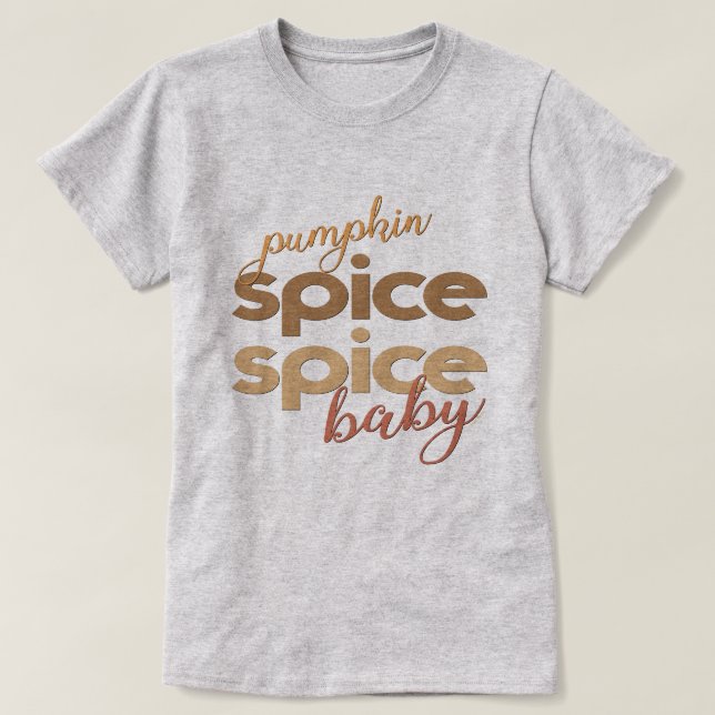 Camiseta Pumpkin Spice Baby (Frente do Design)