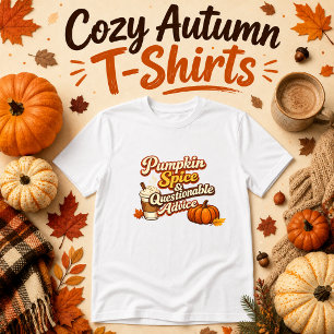 Camiseta Pumpkin Spice & Conselhos Questionáveis outono