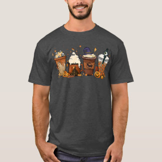 Camiseta Pumpkin Spice Cute Latte Fritado Café outono H