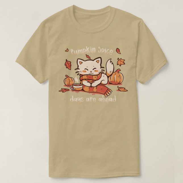 Camiseta Pumpkin Spice Days (Frente do Design)