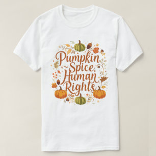 Camiseta Pumpkin Spice Direitos Humanos outono Design