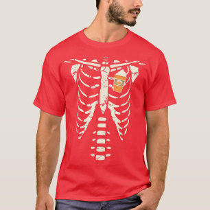 Camiseta Pumpkin Spice É Meu Esqueleto De Dia de as Bruxas 