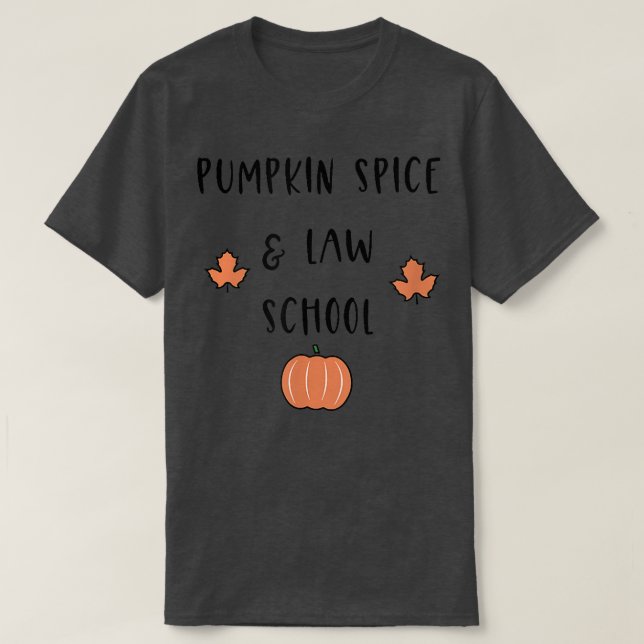Camiseta Pumpkin Spice e o futuro advogado da Faculdade de  (Frente do Design)