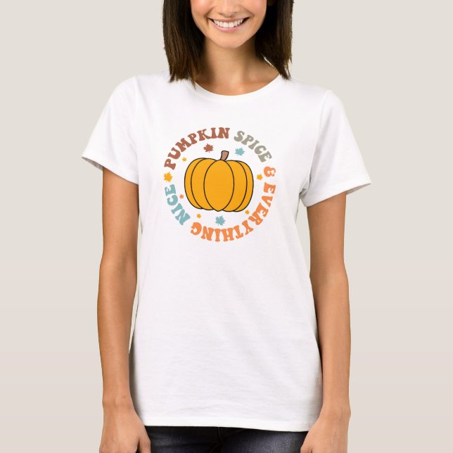 Camiseta Pumpkin Spice e tudo de bom (Frente)