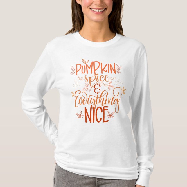 Camiseta Pumpkin Spice e tudo de bom (Frente)