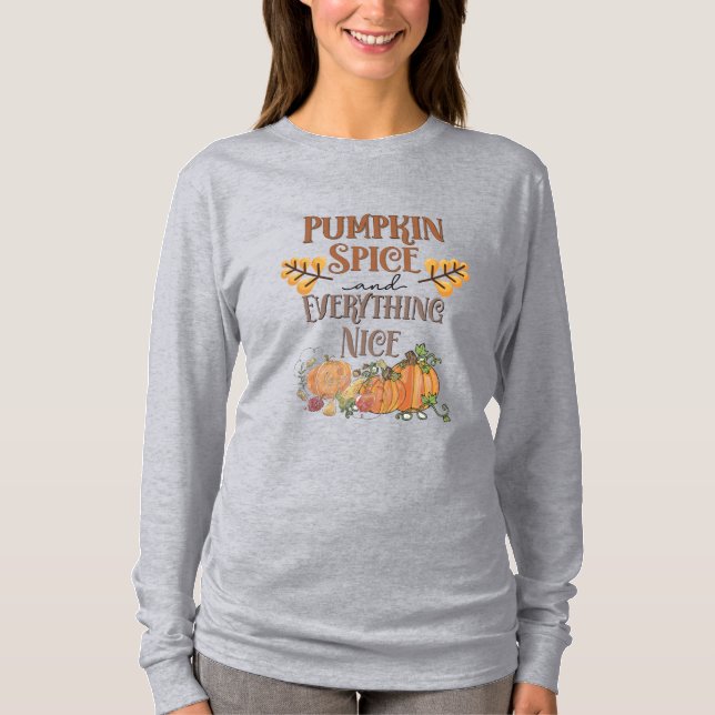 Camiseta Pumpkin Spice e tudo de bom (Frente)