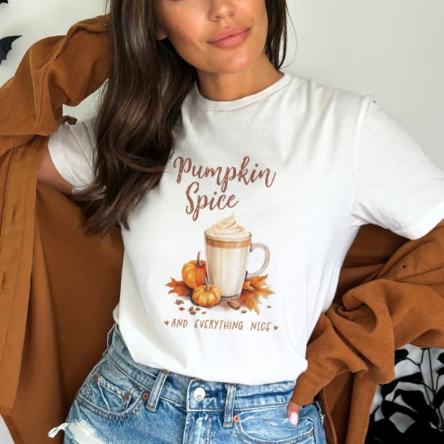 Camiseta Pumpkin Spice e Tudo é legal (Criador carregado)