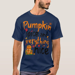 Camiseta Pumpkin Spice e tudo mais legal, queda de Hallowee