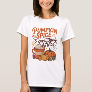 Camiseta Pumpkin Spice e Tudo Muito Bonito Queda