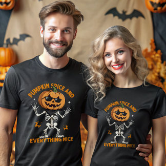Camiseta Pumpkin Spice E Tudo O Que É Bonito Cabeça De Pump