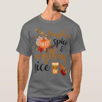 Camiseta Pumpkin Spice E Tudo O Que É Bonito Queda Dos Mare