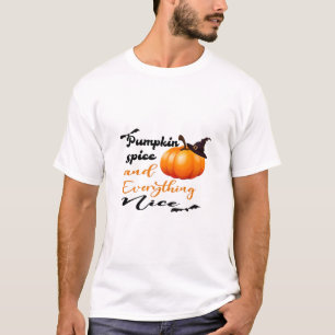 Camiseta Pumpkin Spice E Tudo O Que É Bonito Queda O Hallow