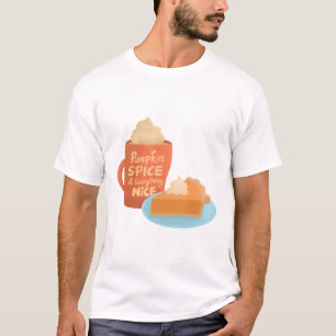 Camiseta Pumpkin Spice e tudo o que é legal, latte e torta