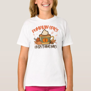Camiseta Pumpkin Spice E Tudo O Que É Legal Querem O Dia Da