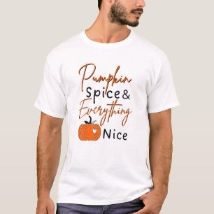 Camiseta Pumpkin Spice E Tudo Que É Bonito Cof De Ação De G