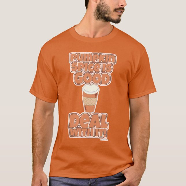 Camiseta Pumpkin Spice Engraçado Slogan de Cartoon Epic (Frente)