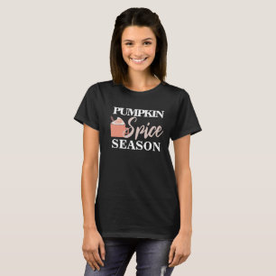 Camiseta Pumpkin Spice Fall Mug Whip Creme