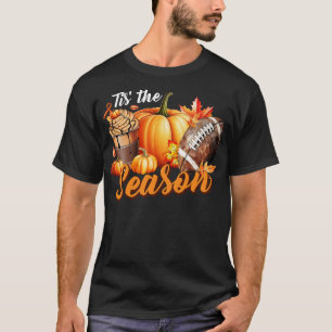 Camiseta Pumpkin Spice Football Tis The Season Fall Thankg