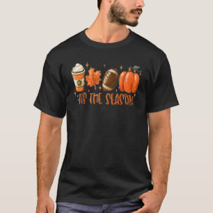 Camiseta Pumpkin Spice Football Tis The Season Fall Thankg