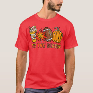 Camiseta Pumpkin Spice Football Tis The Season Fall Thankg