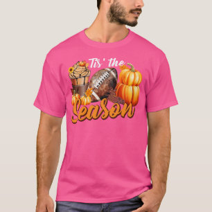 Camiseta Pumpkin Spice Football Tis The Season Fall Thankg