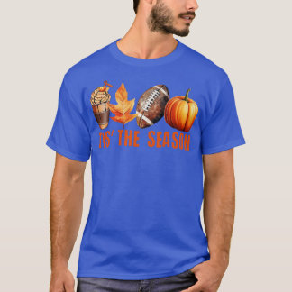 Camiseta Pumpkin Spice Football Tis The Season Fall Thankg