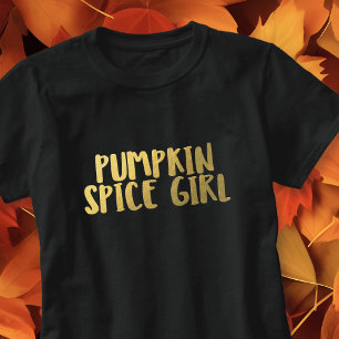 Camiseta Pumpkin Spice Girl Engraçada Tema de Que