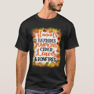 Camiseta Pumpkin Spice Hayrides Caindo Sai do Aplicativo Bo