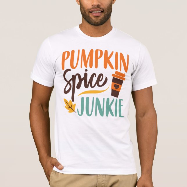 Camiseta Pumpkin Spice Junkie (Frente)