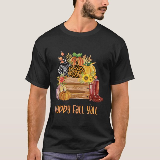 Camiseta Pumpkin Spice Latão Deixa Girassol - Feliz Queda (Frente)