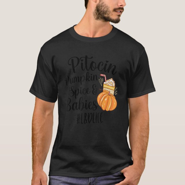 Camiseta Pumpkin Spice Lattle Labor e enfermeira OBGY (Frente)