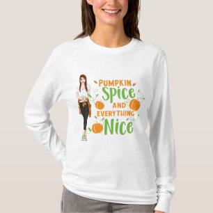 Camiseta Pumpkin Spice Long Hleeve