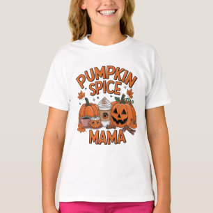 Camiseta "Pumpkin Spice Mama - Cozy Fall Season Graphic"