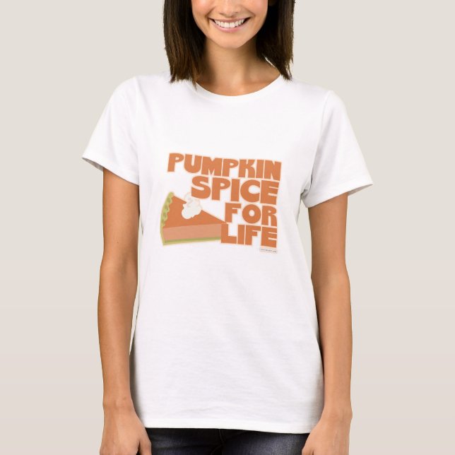 Camiseta Pumpkin Spice para o Slogan de Flavor do outono de (Frente)