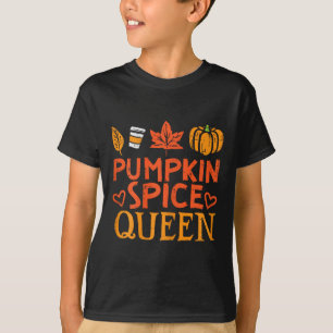 Camiseta Pumpkin Spice Queen Fall Season Women G