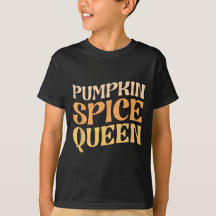 Camiseta Pumpkin Spice Queen PSL Café Lover Retro Fall Au
