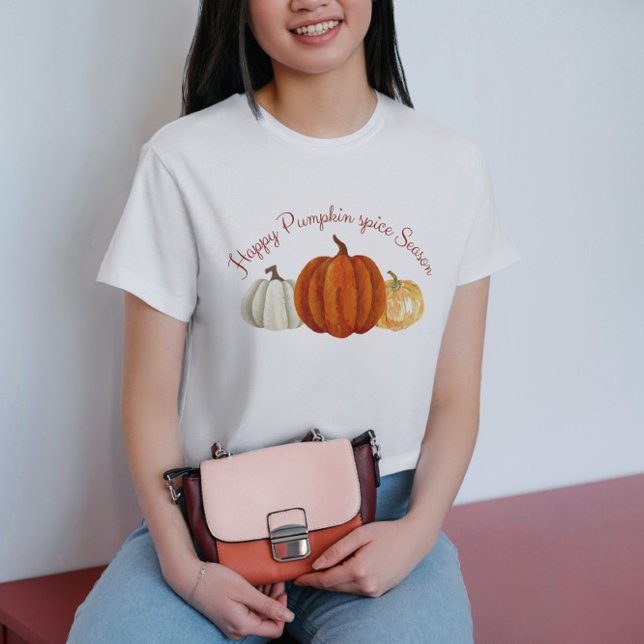 Camiseta Pumpkin Spice Season Bompkin, amante de outono (Criador carregado)