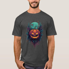 Camiseta Pumpkin Spooky Sob Lua Cheia