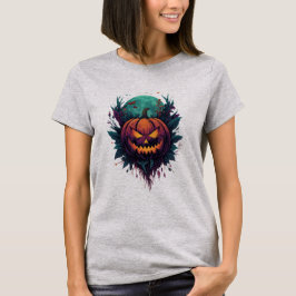 Camiseta Pumpkin Spooky Sob Lua Cheia