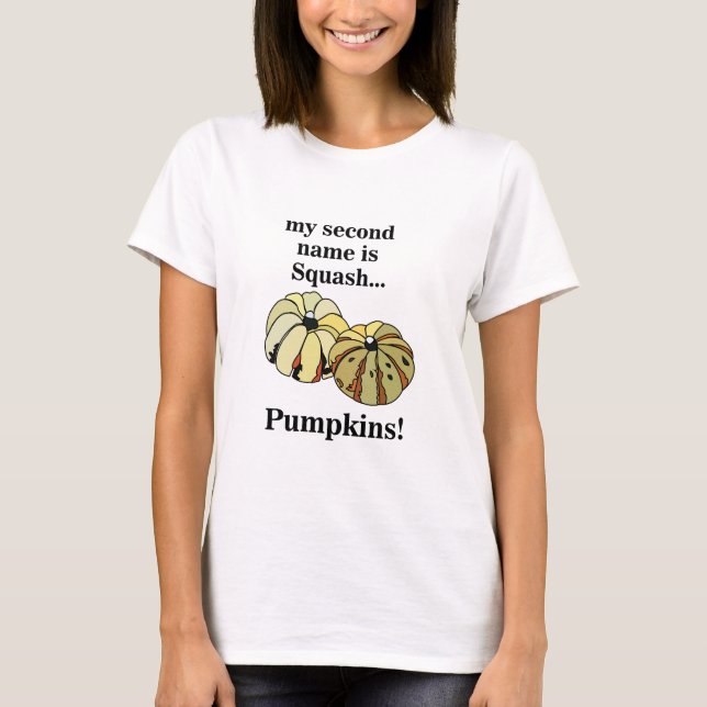 Camiseta Pumpkin Squash Pumpkins Engraçado (Frente)