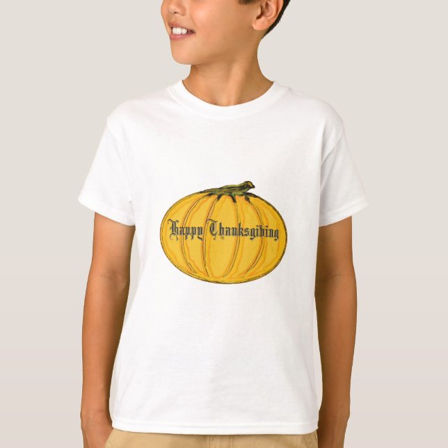 Camiseta Pumpkin The MUSEUM jGibney Happy Thanksgiving  (Frente)